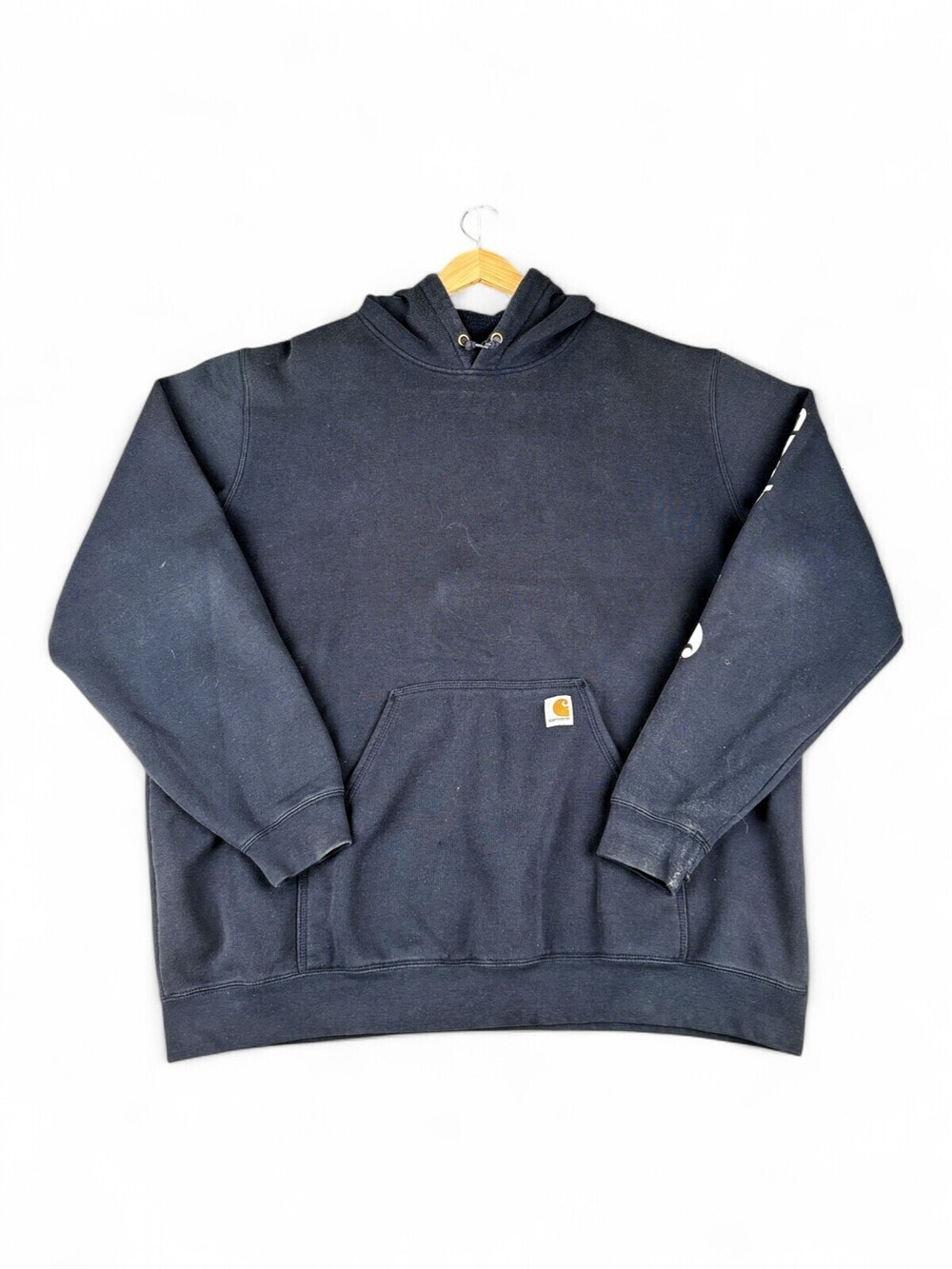 Carhartt Men's 2XLT Big & Tall Black Hooded Work Sweatshirt